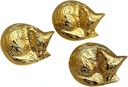 collectiblesBuy Shiny Brass Sleeping Fox Cabinet Knobs – Animal Drawer Pulls for Room, Cupboard, Closet, Dresser & Furniture Hardware | Wood Decor Knob Set (Pack of 3)