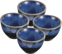STOBAZA 4pcs Japanese Style Ceramics Sake Cups for Tea Wine and Water Unique Glazed Design Safe Material for Entertaining and Special Occasions