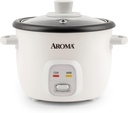 Aroma Housewares 4-Cups (Cooked) / 1Qt. Rice & Grain Cooker (ARC-302NG), White