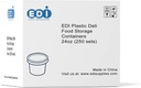 EDI [24 OZ, 250 Sets] Wholesale Plastic Deli Food Storage Containers with Airtight Lids | Microwave-, Freezer-, Dishwasher-Safe | BPA Free | Heavy-Duty | Meal Prep | Leakproof | Recyclable