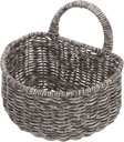 Luxshiny Woven Hanging Basket for Kitchen Storage Rattan Onion and Fruit Organizer Wall-mounted Decor Air Circulation for