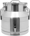 5.28 Gallon 304 Stainless Steel Milk Can,Wine Pail Bucket with Sealed Lid,Metal Water Beverage Drink Dispenser,Airtight Food Storage Container for Home, Farm