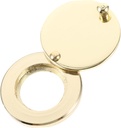 Cabilock Door Peephole Privacy Cover Durable Door Viewer Protector for Home Office Hotel Easy Installation Gold Finish Enhances Security Protects Privacy