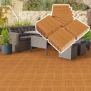 Outvita 27 PCS Interlocking Patio Deck Tiles, 12x12 Plastics Indoor Outdoor Flooring Waterproof All Weather Use Pavers for Poolside, Garden, Balcony, Patio, Porch, Backyard