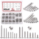 Hilitchi 570 Piece M 3 4 5 6 Stainless Steel Phillips Round Flat Head Self Tapping Screw Assortment Kit