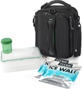 Titan Deep Freeze Fridge Cold Expandable Lunch Pack - Smoke Gray/Green | Includes 2X 250g High Performance Ice Walls | Insulated Horizontal Design