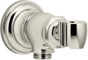 KOHLER K-72797-SN Artifacts Wall-Mount Handshower Holder and Supply Elbow, Vibrant Polished Nickel