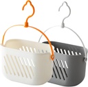 2Pcs Wall Hanging Storage Basket for Ginger and Garlic Stylish Bathroom Kitchen Organizer Versatile Hanging Baskets for Home for Fruits Snacks and Household