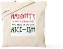 CafePress Nice Ish Tote Bag Reusable Natural Beige Canvas Shopping Bag