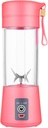 Portable Home Orange Press Fruit Juicer Cup Popular Electric USB Blender Rechargeable Travel Compact Electric Juicer Travel-Size Fruit Juicer Handheld Mixer Small Kitchen (Pink)