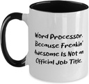 Brilliant Word processor Gifts, Word Processor. Because', Perfect Birthday Two Tone 11oz Mug Gifts For Coworkers From Coworkers, Colleagues, Twotone mug, Gift ideas, Corporate gifts, Office gifts