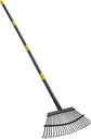 HOSKO 79 Inch Leaf Rake, 25 Tines Garden Rakes with Adjustable Sectional Handle for Quick Clean Up of Lawns, Garden, Farm, Pasture, Yard and Chicken Coop