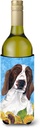 Caroline's Treasures SC9078LITERK Welsh Springer Spaniel in Summer Flowers Wine Bottle Hugger Bottle Cooler Sleeve Hugger Machine Washable Collapsible Insulator Beverage Insulated Holder