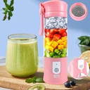 Portable Blender for Smoothies & Shakes -13oz Cordless Personal Small Blender, USB-C Rechargeable & Self Cleaning - Mini Travel Juicer Cup with Stainless Steel Serrated 6 Blade