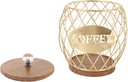 Coffee Capsule Support, Coffee Shelf with the Form of Modern and Exquisite Crafts (Gold)