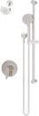 Solarity HydroMersion Single Handle Shower Faucet Trim Kit with Hand Spray and Integral Diverter in Satin Nickel