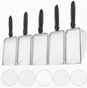 5pcs Soils Sifters Set for Gardening – Includes 2mm/2.8mm/3.8mm/4.3mm/5mm Garden Sifter for Soil, Handheld Compost Sifter for Dirt，Rocks, Heavy-Duty Shovel for Soil, Compost Sifting