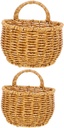 Ciieeo Handwoven Woven Storage Basket for Wall Decorative Hanging Organizer for Garlic Onions and Vegetables for Kitchen Space-saving for Home Organization
