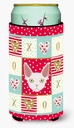 Caroline's Treasures CK5110TBC Devon Rex Cat Love Tall Boy Hugger, Red Can Cooler Sleeve Hugger Machine Washable Drink Sleeve Hugger Collapsible Insulator Beverage Insulated Holder