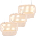 LIFKOME 3pcs Hanging Shower Rack Storage Basket over Door Basket for Laundry Kitchen Bathroom