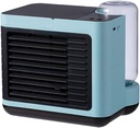 Portable Air Conditioner Fan, Desktop Cooling Fan, Personal Air Cooler Humidifier, Mini Air Conditioner for Bedroom Office Home Room (Color : Blue)