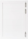 23.6x35.4in Swinging Door Cafe Doors,Interior Solid Wood Swing Door with 3 Spring Hinges,Retro Porch Single Half Saloon Door for Kitchen Entrance Partition Room Aisle (White)