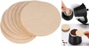 100Pcs Coffee Filters, Disposable Paper Filters，Replacement Round Coffee Filters Compatible with Coffee Filter and Espresso Maker Disposable Coffee Filters Coffee Machine Accessories,64mm