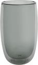 ZWILLING Sorrento 2-pc Double-Wall Latte Glass Set - Smoke Grey
