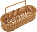 Cabilock Woven Hanging Storage Basket Wall Mounted Organizer for Kitchen Bathroom and Home Material Space Saving Sundries Holder Multi Scene Use for Fruits Vegetables and Tools