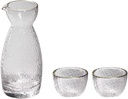 Sake Set Japanese Sake Pot Set,Transparent Modern Glass Great Gifts for Birthday New Year Christmas,C,practical