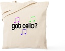 CafePress Got Cello Tote Bag Reusable Natural Beige Canvas Shopping Bag