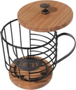 Garneck Coffee Cup Shape Storage Basket Organizer Countertop Fruit Rack Sturdy Holder