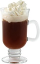 Restaurantware-Vetri 9 Ounce Irish Coffee Mugs, 24 Footed Espresso Cups With Handles - No-Lead, Dishwashable, Clear Glass Hot Chocolate Mugs, Serve Cappuccino, Latte, Iced Coffee, Tea, And More