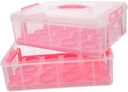 GLEAVI Portable Cupcake Carrier Multi-layer Cake Box Design for for Bakeries Home Use Catering Events Storage