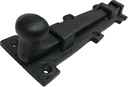 Antique style 8" Black Wrought Iron - Slide Door Bolt Latch - vintage iron - Decorative style 8 in door latch DS-04 (1)