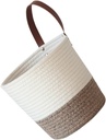 Wall Hanging Cotton Storage Basket Versatile Woven Organizer for Home Decor for Living Room Bedroom Kitchen and More