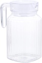 ULTNICE 1pc Glass Pitcher Lid Glass pitcher Heat- resistant Water Jug Hermetic Seal Glass Pitcher, Ice Tea Juice Beverage, Transparent, 15X11.5X7.5CM (IE11051HQSHN540NM4NTIE5U)