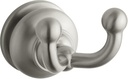 KOHLER K-12153-BN Fairfax Double Robe Hook, Vibrant Brushed Nickel