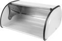 Stainless Steel Bread Box Vintage Style Corner Bread Holder for Kitchen Countertop Storage