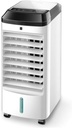 Portable Air Conditioner Fan Office Remote Control Bladeless Space Air Coolers,Ultra- Quiet Single Cool For Bedroom Air Conditioning Unit, house Water- Cooled Portable Cold Air Fan White