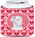 Caroline's Treasures LH9131CC Great Dane Hearts Love and Valentine's Day Portrait Can or Bottle Hugger Cooler Washable Drink Sleeve Collapsible Beverage Insulated Holder, Can Hugger, Multicolor