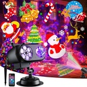 2025 Upgrade Brighter Christmas Projector Lights Outdoor, 8 Patterns Holiday Projectors 19HD Slides (Ocean Wave & Patterns), Weatherproof Halloween Projector,Christmas Decorations for Light Show