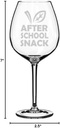 Wine Glass Goblet Funny Teacher After School Snack (20 oz Jumbo)