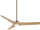 Minka Aire F747L-HBZ/MP Timber 68" Ceiling Fan with LED Light and Remote Control, Heirloom Bronze