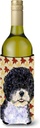 Caroline's Treasures SS4366LITERK Portuguese Water Dog Fall Leaves Portrait Wine Bottle Hugger Bottle Cooler Sleeve Hugger Machine Washable Collapsible Insulator Beverage Insulated Holder