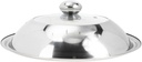Luxshiny Stainless Steel Skillet Lid Multi-Function Pot Cover for Cooking Slow Cooker Lid Kitchen Supply
