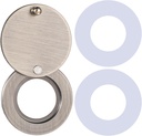 Peephole Cover, Home Security Peephole Protector, Solid Stainless Steel Privacy Door Viewer Cover with Double-Sided Self-Adhesive Tape, Antique Bronze, for Hotel Dormitory Office