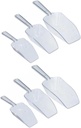Luxshiny 2 Sets of Plastic Ice Scoops for Household Use Kitchen Flour and Candy Utility Scoop Versatile for Supermarket and Bar Applications