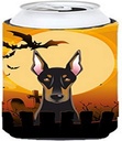 Caroline's Treasures BB1803TBC Halloween Doberman Tall Boy Hugger Can Cooler Sleeve Hugger Machine Washable Drink Sleeve Hugger Collapsible Insulator Beverage Insulated Holder