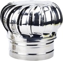 Exhaust Fan Roof Ventilator, 201 Stainless Steel Non Power Roof Ventilator, 110/160/200mm Durable Wind Turbines Attic Air Vent Ventilating Fan Ventilation Fan(110mm)
